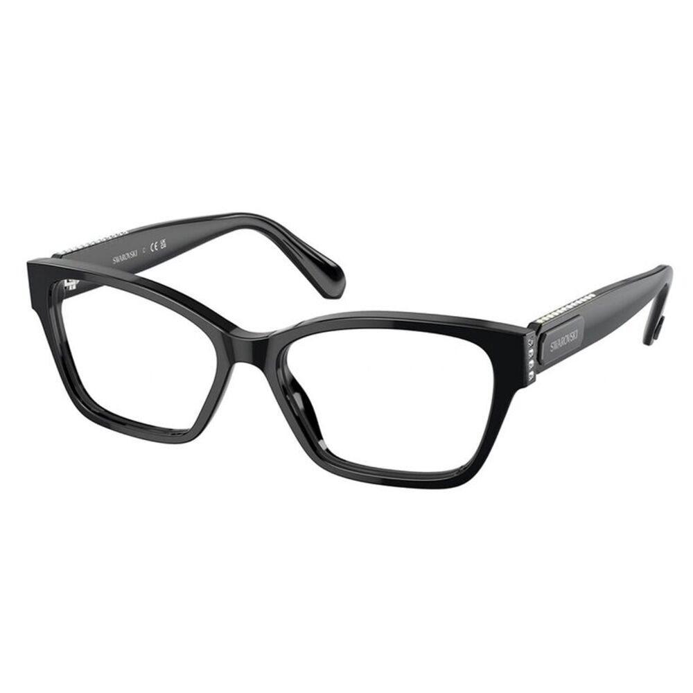Swarovski SK 2013 1010 Black/Grey Plastic Rectangle Eyeglasses 54mm